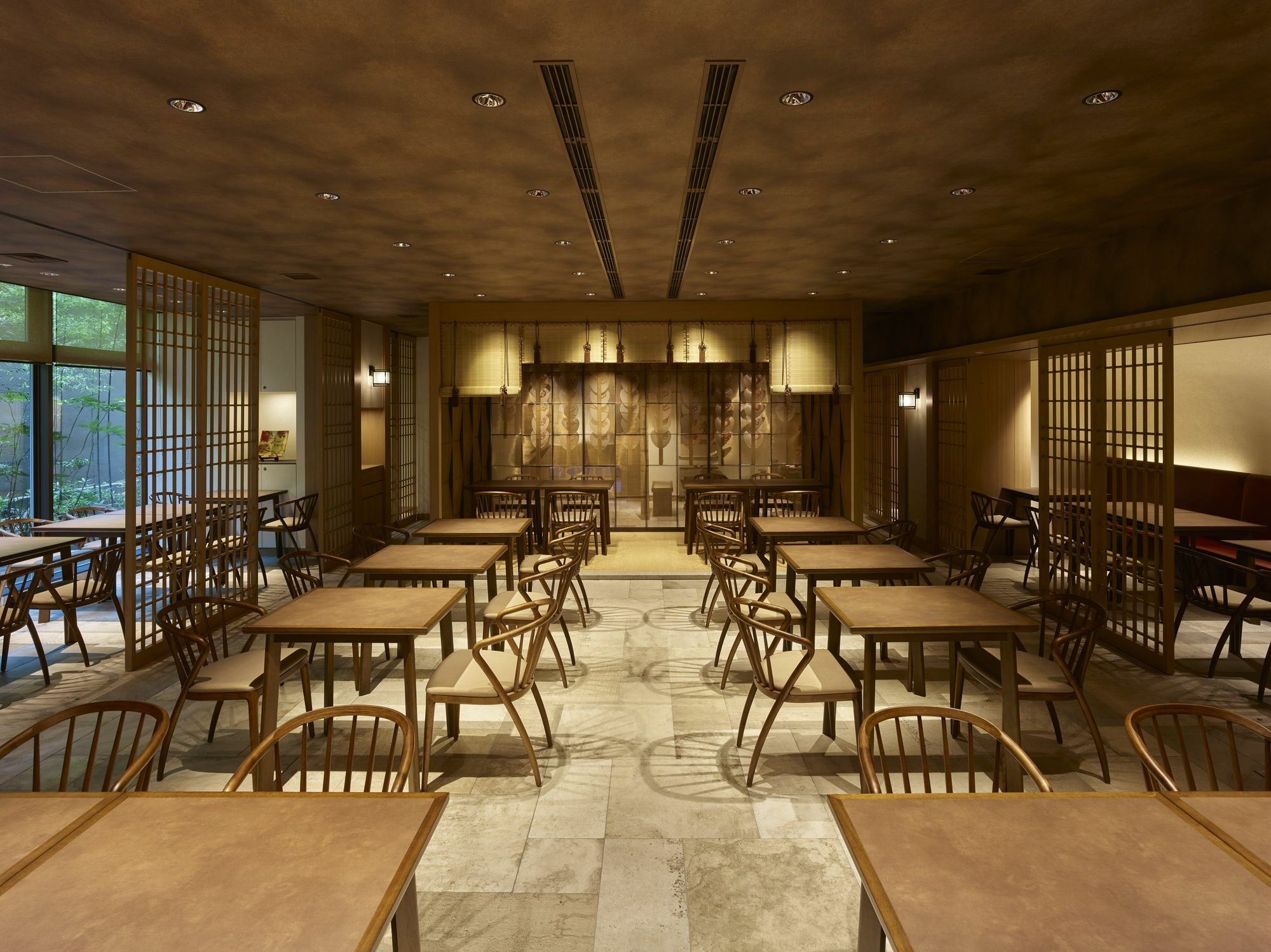 Hotel The Celestine Kyoto Gion Exteriör bild Interior of a restaurant in Kyoto